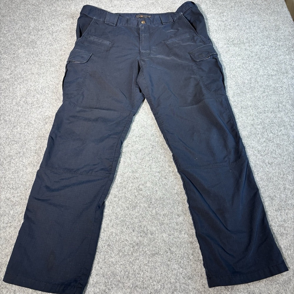 5.11 Tactical‎ Cargo Pants Mens 39x30 Navy Blue Ripstop Utility Work Military